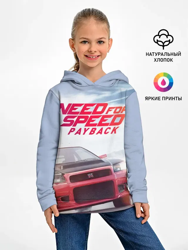 Детское худи с принтом «NFS — Need for Speed: Payback»