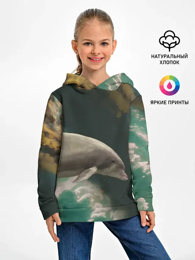 Дельфин в облаках