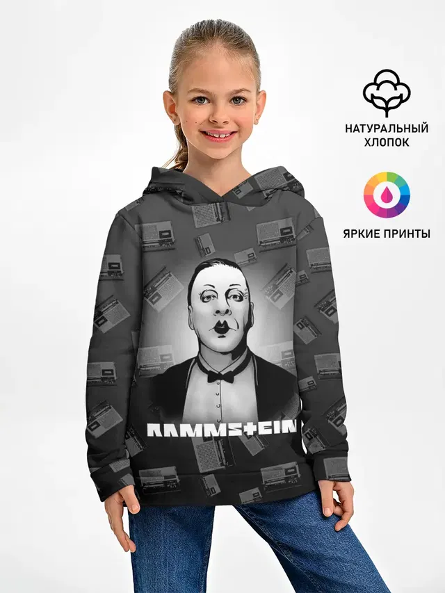 Детское худи с принтом «Rammstein»