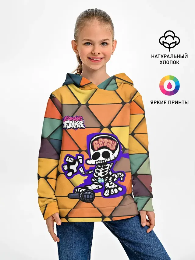 Детское худи с принтом «Skeleton»