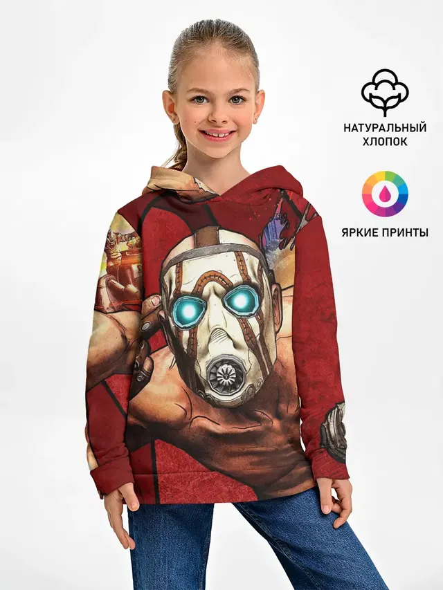 Детское худи с принтом «Разные игры — BORDERLANDS 3»
