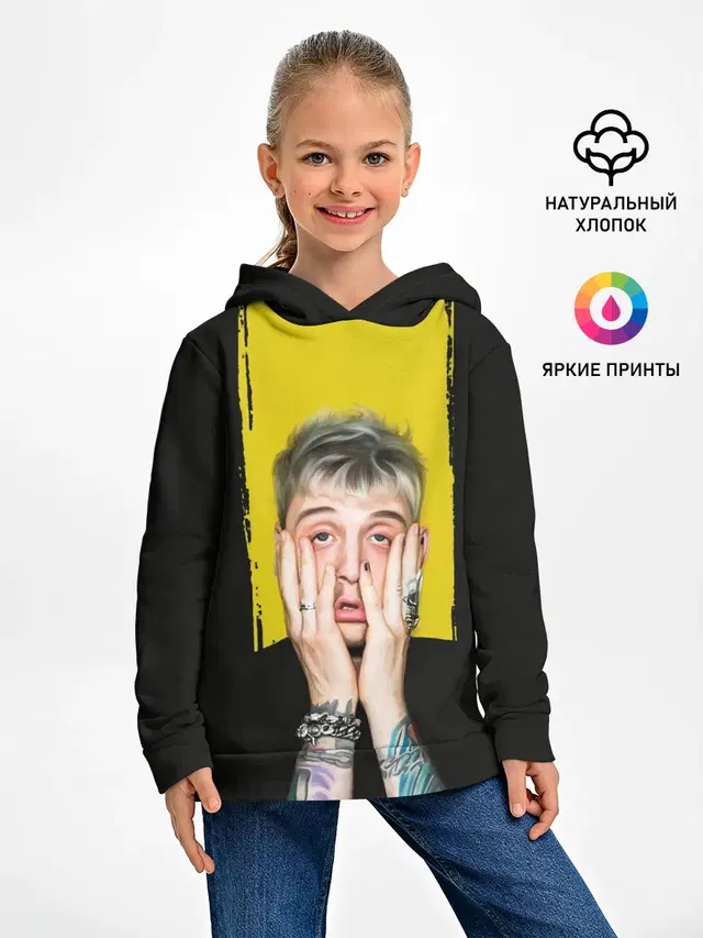 Детское худи с принтом «Machine Gun Kelly — Colson Baker Machine Gun Kelly»