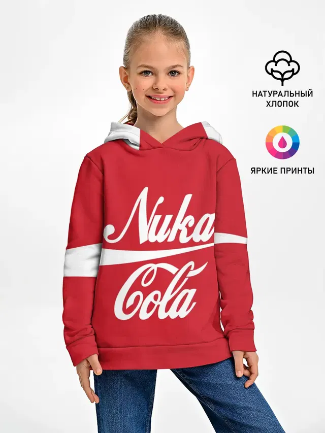 Детское худи с принтом «Nuka Cola»
