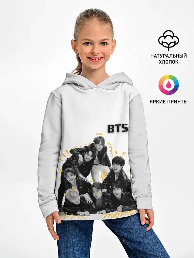 Детское худи с принтом «BTS»