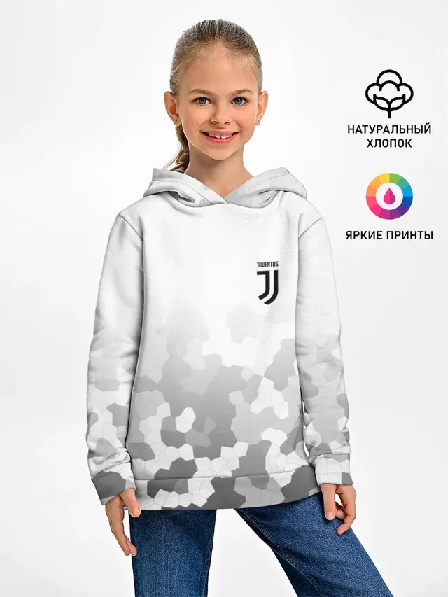 Детское худи с принтом «Ювентус — JUVENTUS SPORT»