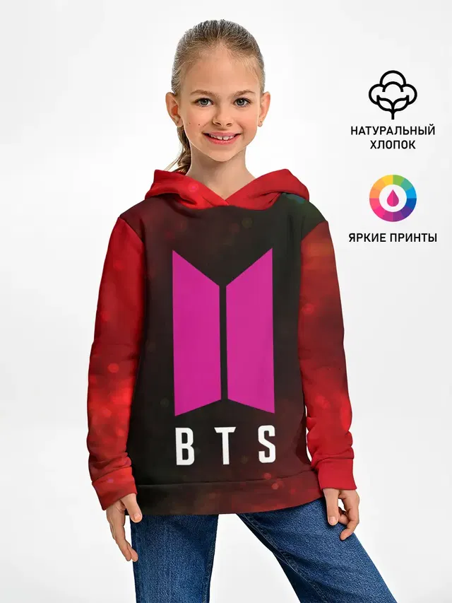 Детское худи с принтом «BTS»