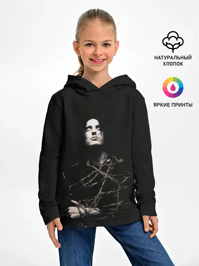 Детское худи с принтом «Trent Reznor — Трент Резнор»