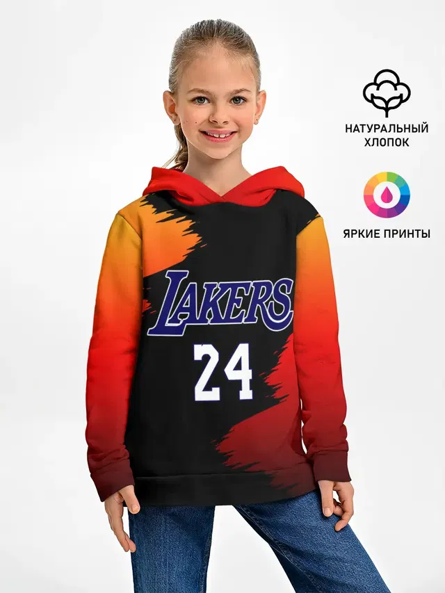 Детское худи с принтом «Лейкерс — Kobe Brya»