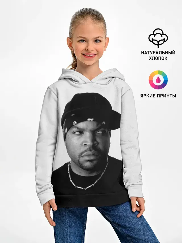 Детское худи с принтом «Ice Cube»