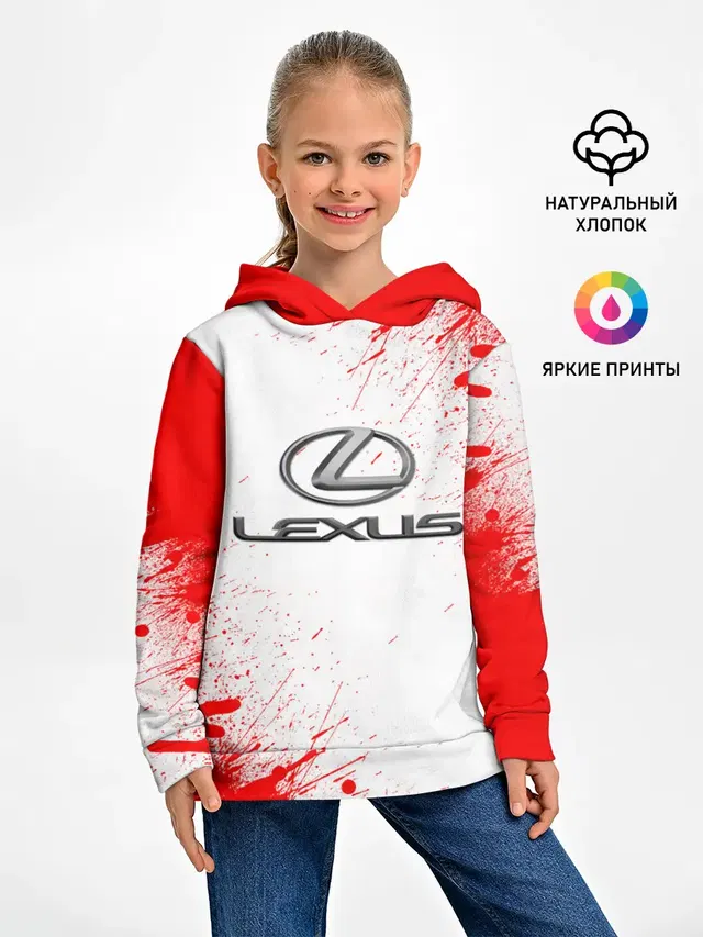 Детское худи с принтом «Lexus»