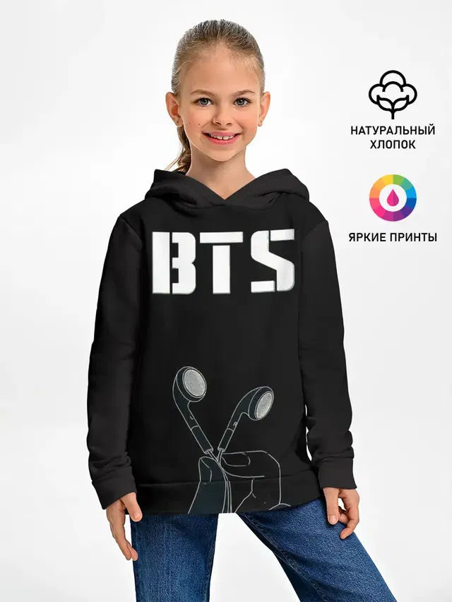 Детское худи с принтом «BTS»