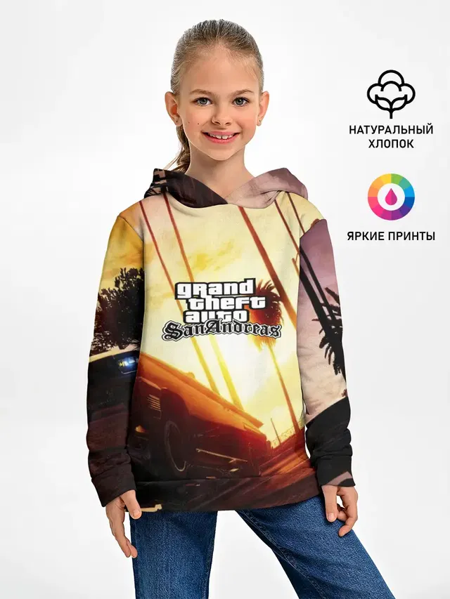 Детское худи с принтом «GTA»