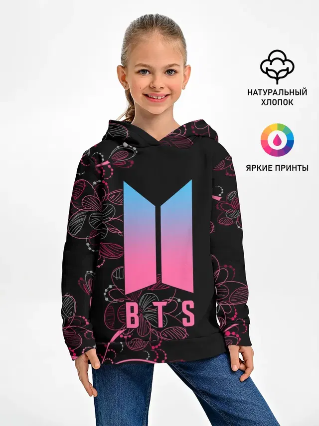 Детское худи с принтом «BTS»