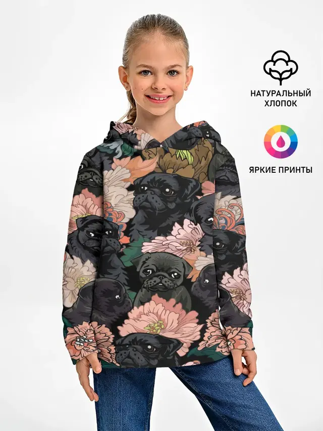 Мопсы и Цветы