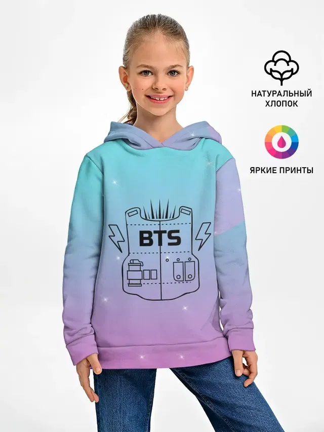 Детское худи с принтом «BTS»