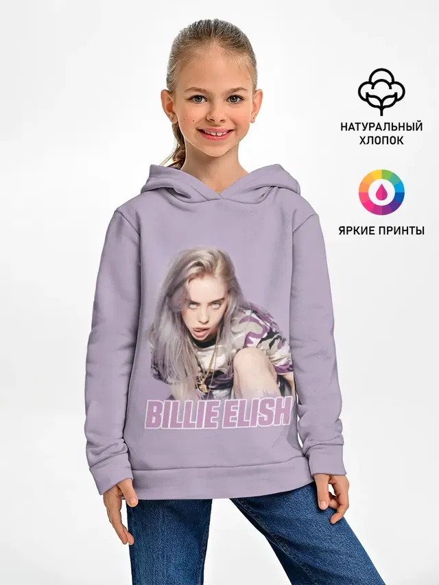 Детское худи с принтом «Billie Eilish»