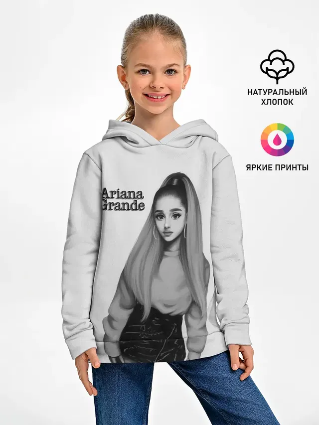 Детское худи с принтом «Ариана Гранде — Ariana Grande»