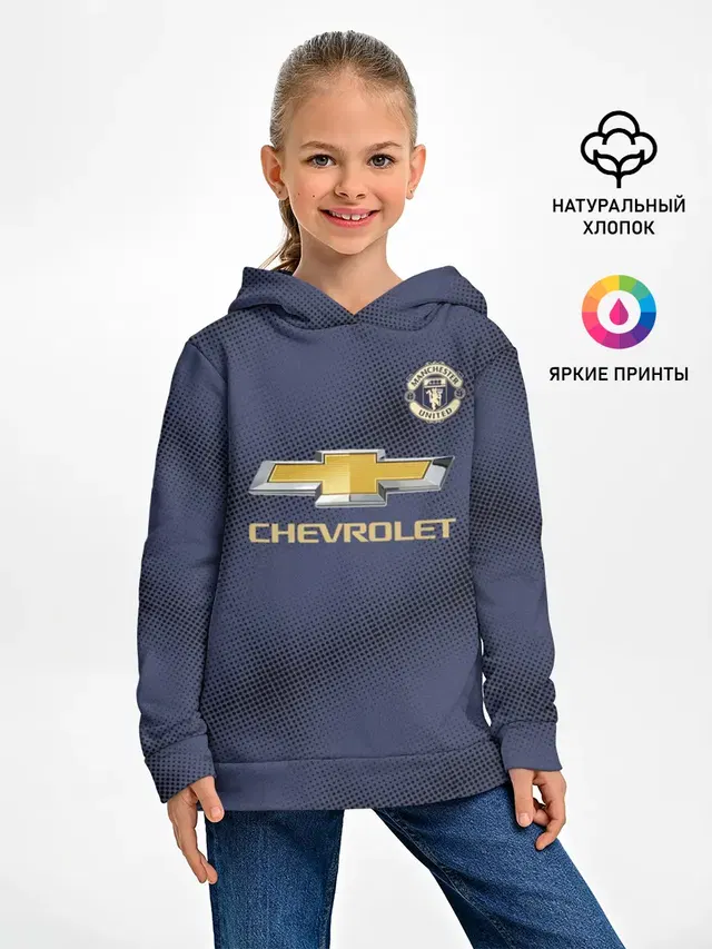 Детское худи с принтом «Манчестер Юнайтед — Manchester United away 18-19»