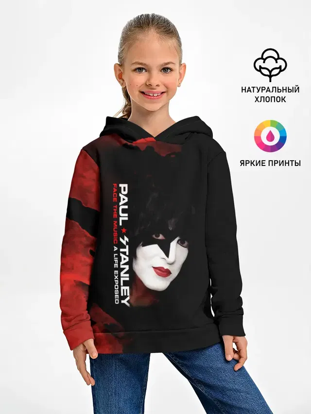 Детское худи с принтом «Paul Stanley»