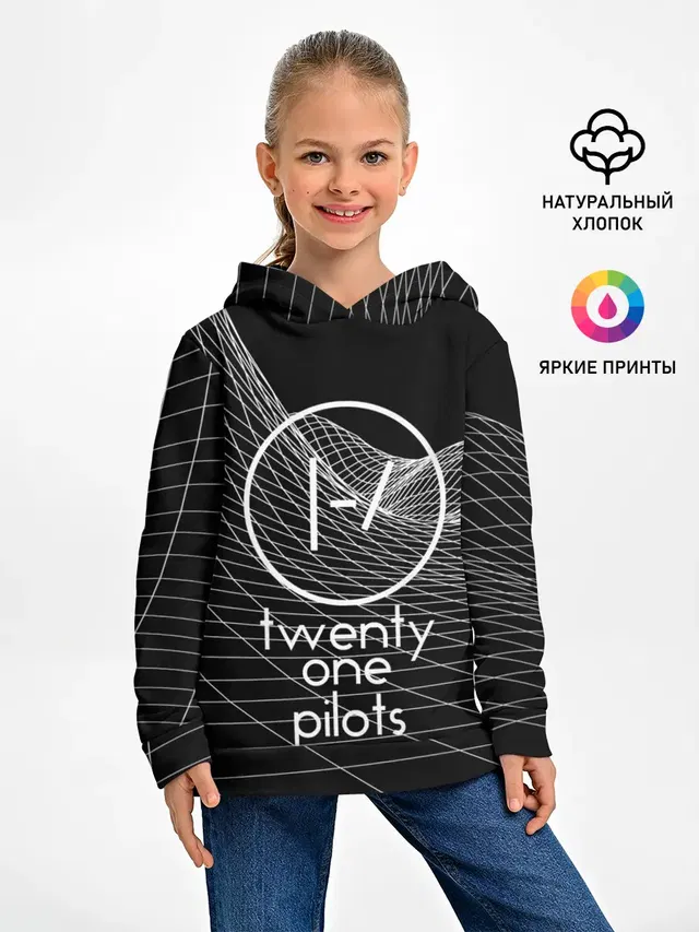 Детское худи с принтом «Twenty One Pilots»