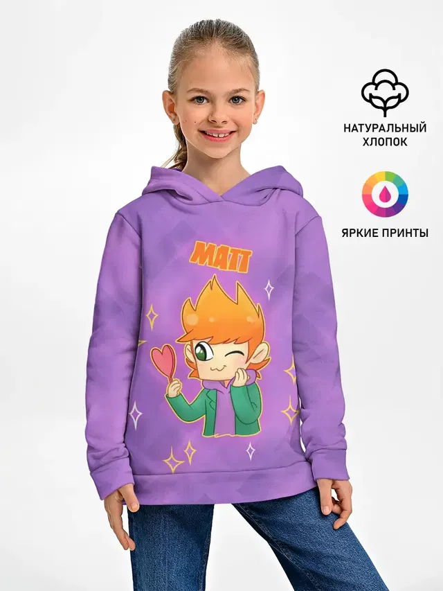 Детское худи с принтом «Matt»