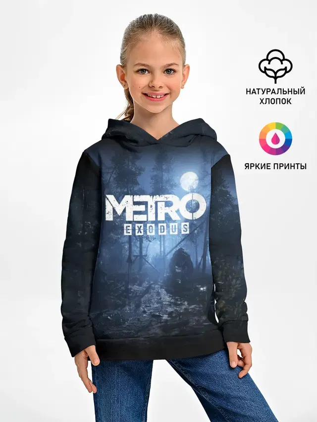 Детское худи с принтом «Metro Exodus»