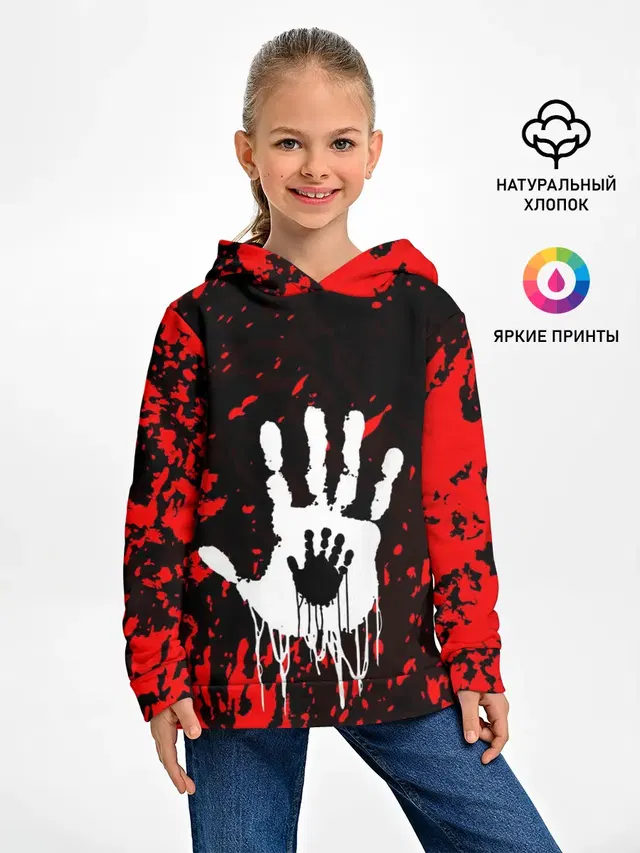 Детское худи с принтом «Handprint»