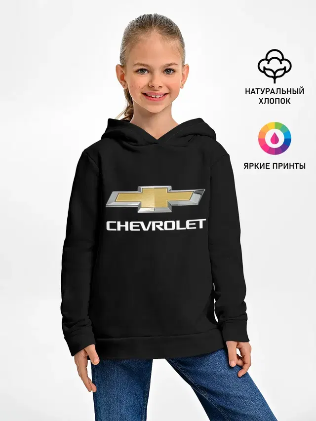 Детское худи с принтом «Chevrolet»