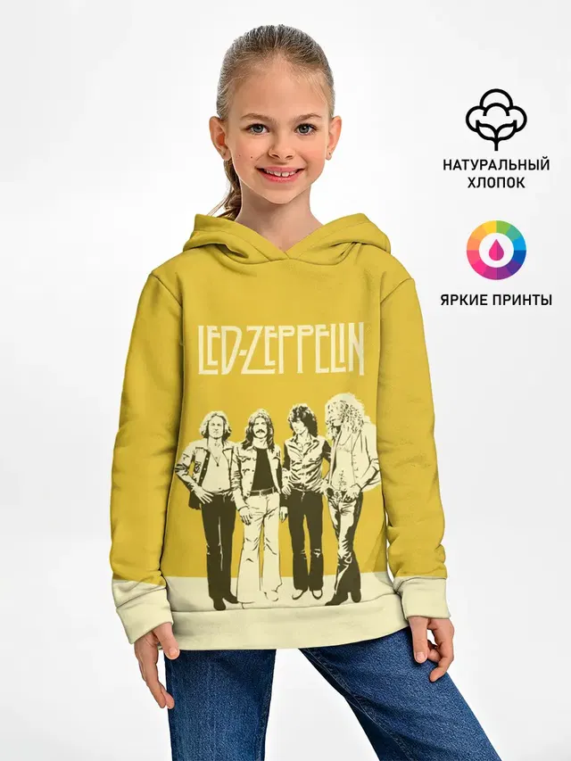 Детское худи с принтом «Led Zeppelin»