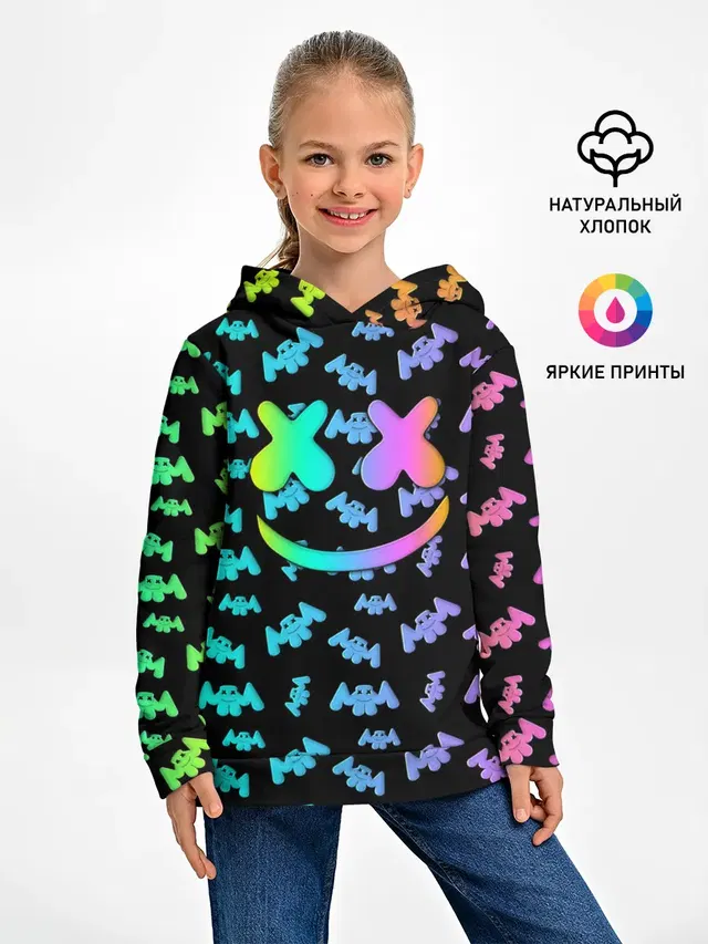 Детское худи с принтом «Marshmello»
