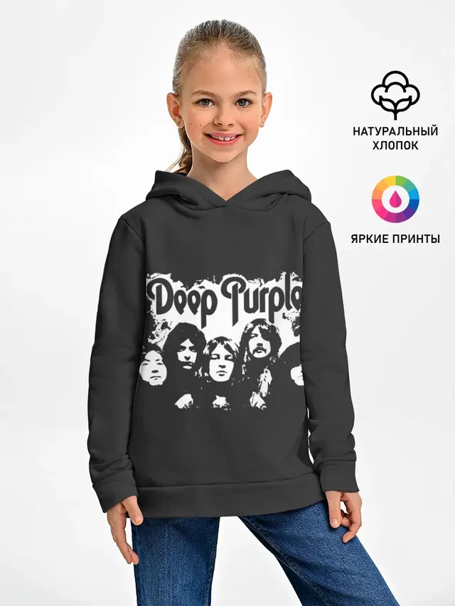 Детское худи с принтом «Deep Purple»