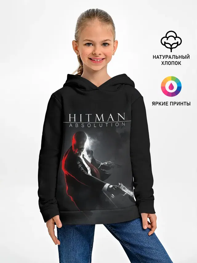 Детское худи с принтом «Hitman Absolution»