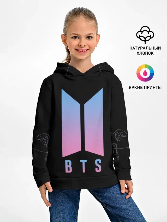 Детское худи с принтом «BTS — BTS LOVE YOURSELF»