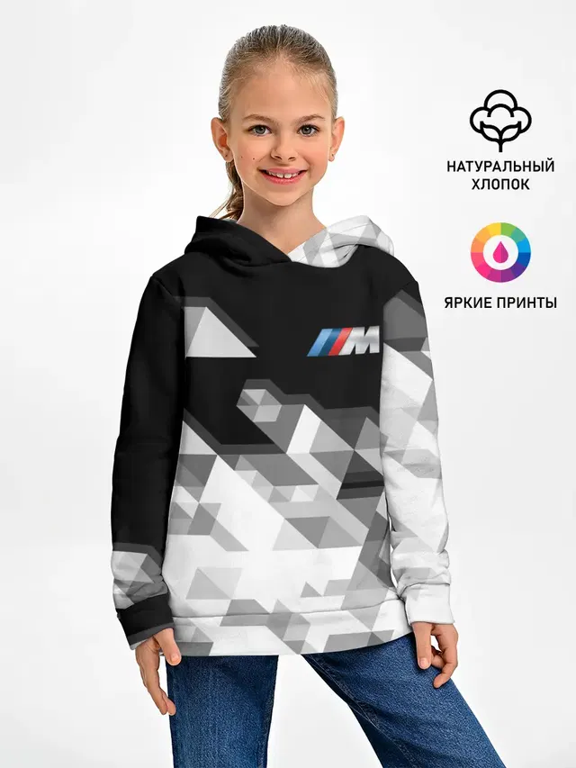 Детское худи с принтом «BMW»