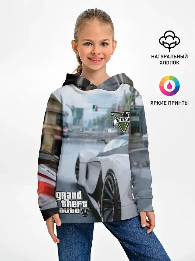 Детское худи с принтом «GTA — Gta V»