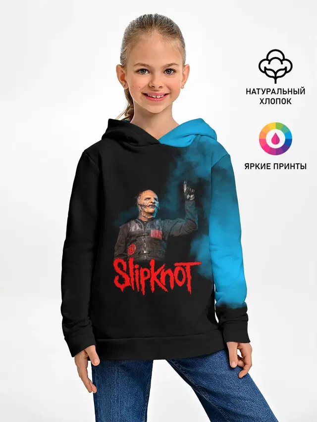 Детское худи с принтом «Slipknot»