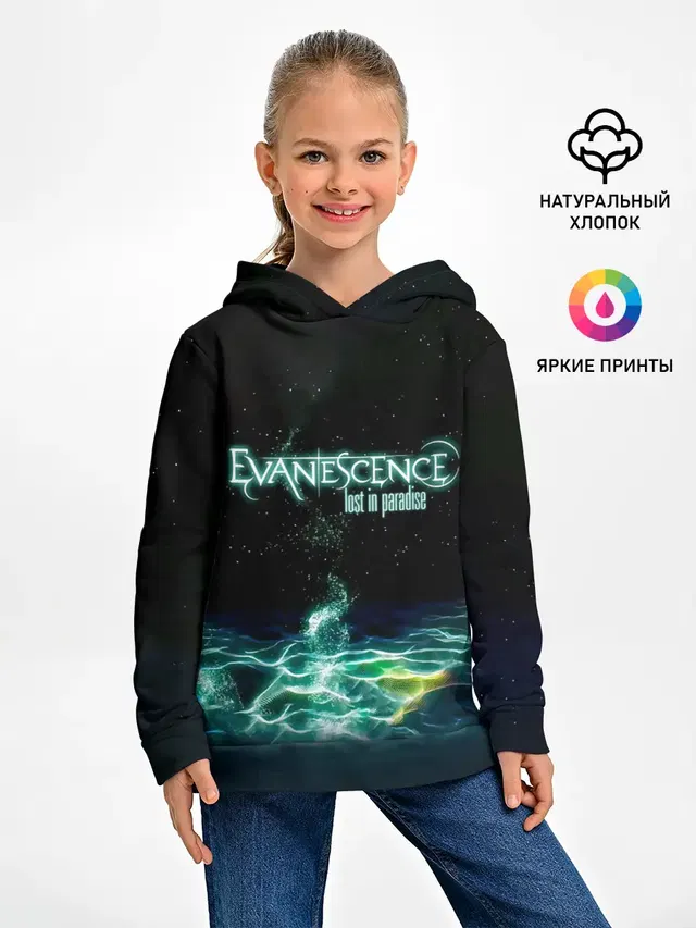 Детское худи с принтом «Evanescence — Evanescence lost in paradise»