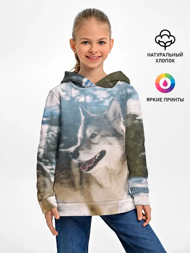 Волк и снег