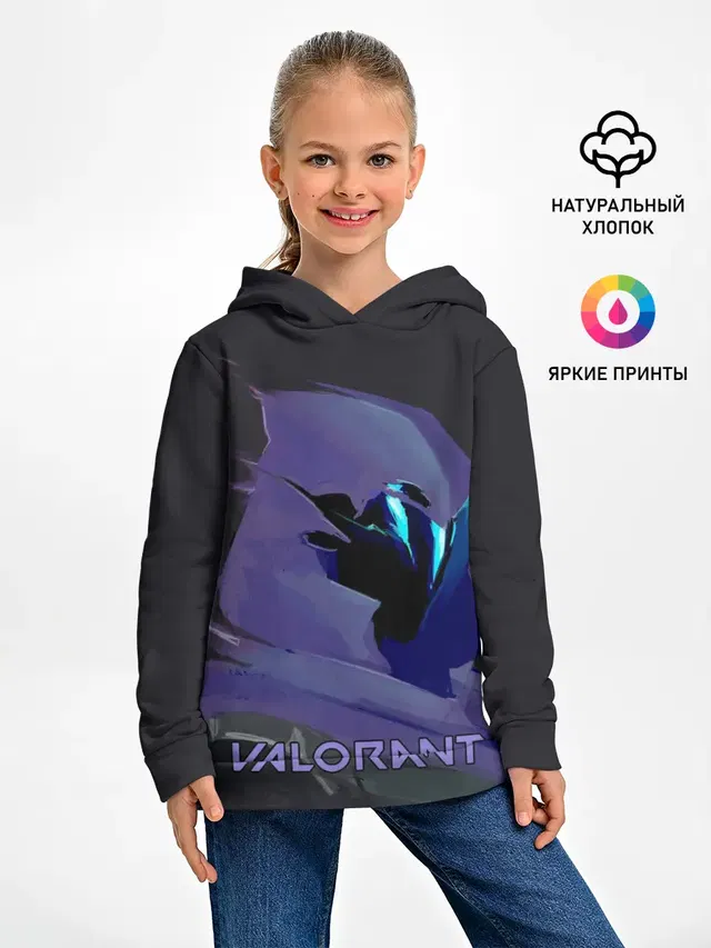 Детское худи с принтом «Valorant»