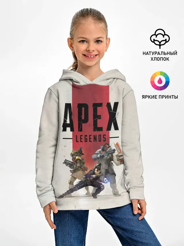 Детское худи с принтом «Королевская битва — APEX LEGENDS»