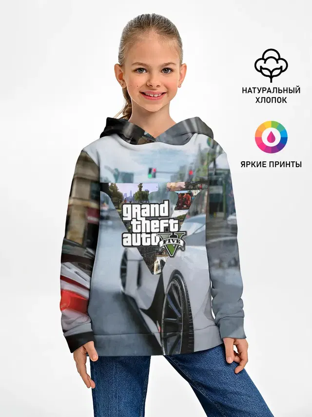 Детское худи с принтом «GTA»