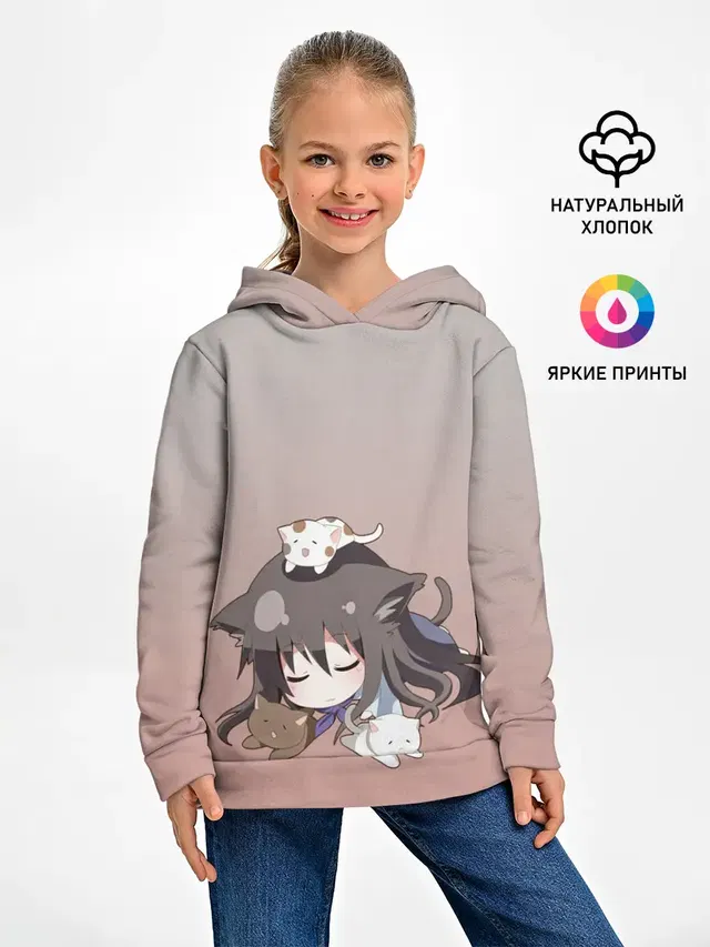 малышка спит ушки котики