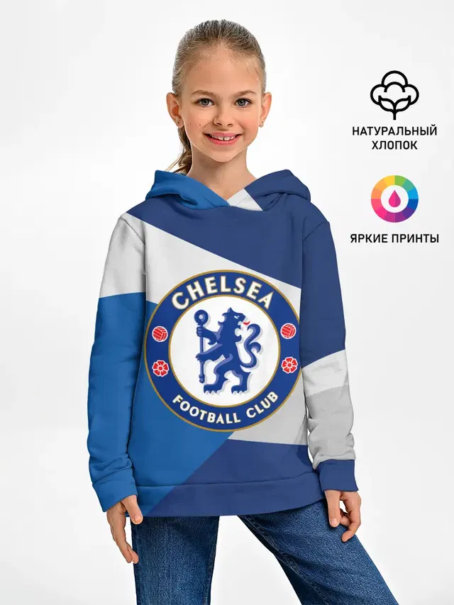 Детское худи с принтом «Chelsea Exlusive»