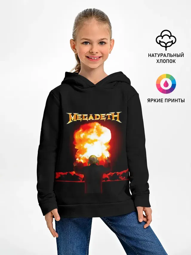 Детское худи с принтом «Megadeth»