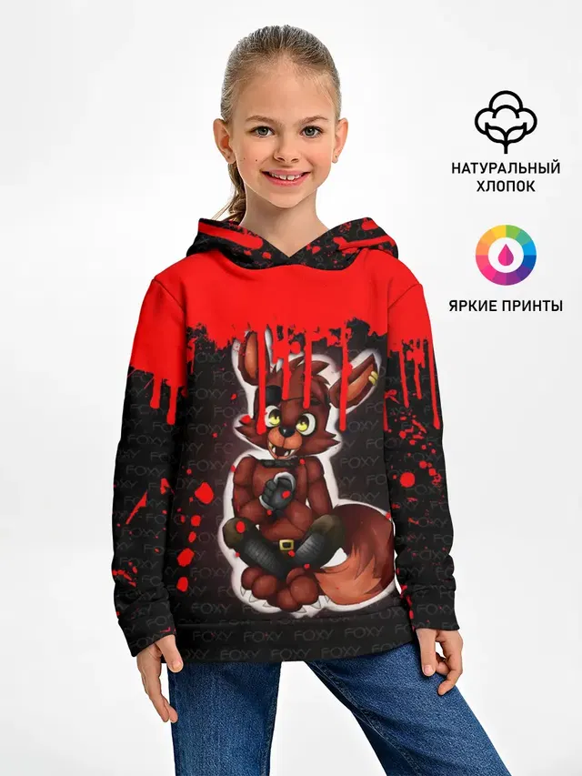 Детское худи с принтом «Foxy»