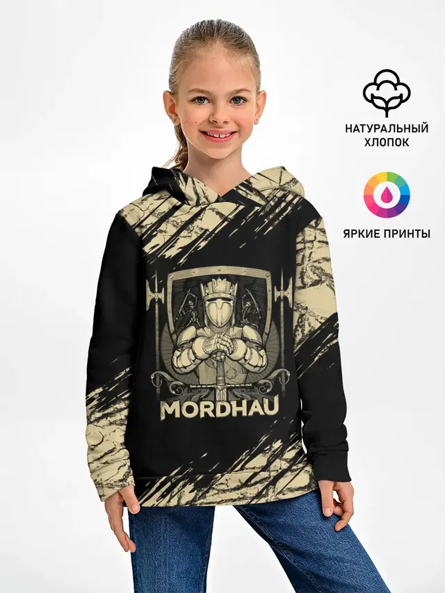 Детское худи с принтом «Разные игры — Mordhau»