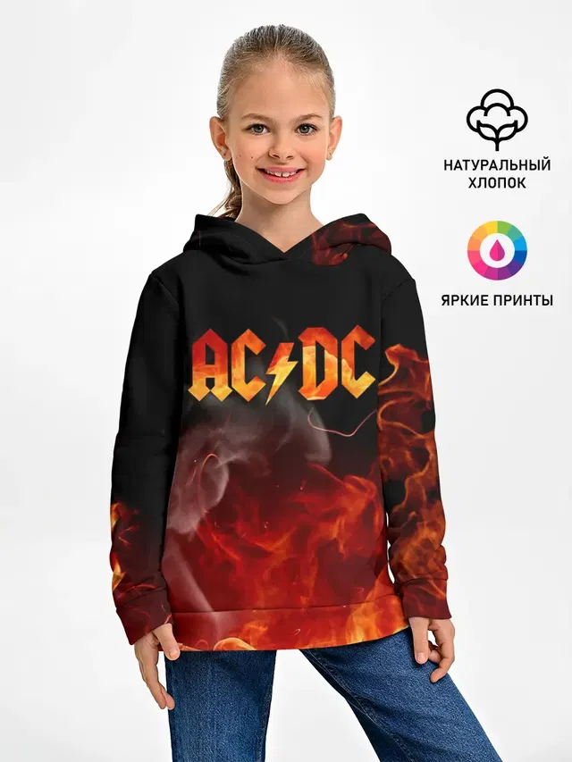 Детское худи с принтом «Fire»