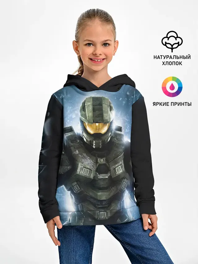 Детское худи с принтом «Master Chief»