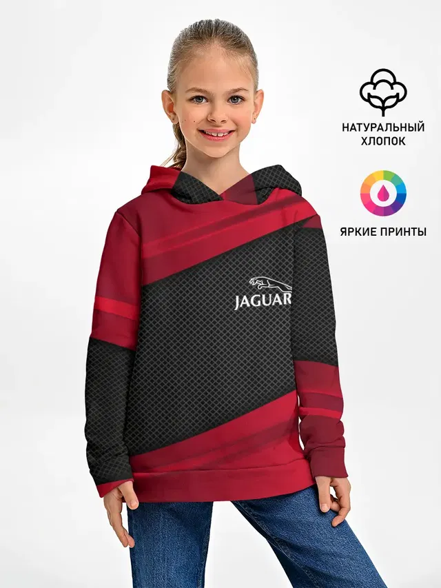 Детское худи с принтом «Jaguar — JAGUAR SPORT»