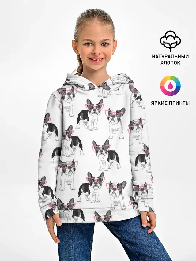 Французские бульдоги в очках